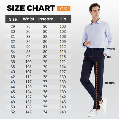 Pantalon classique pour hommes avec une grande part de stretch