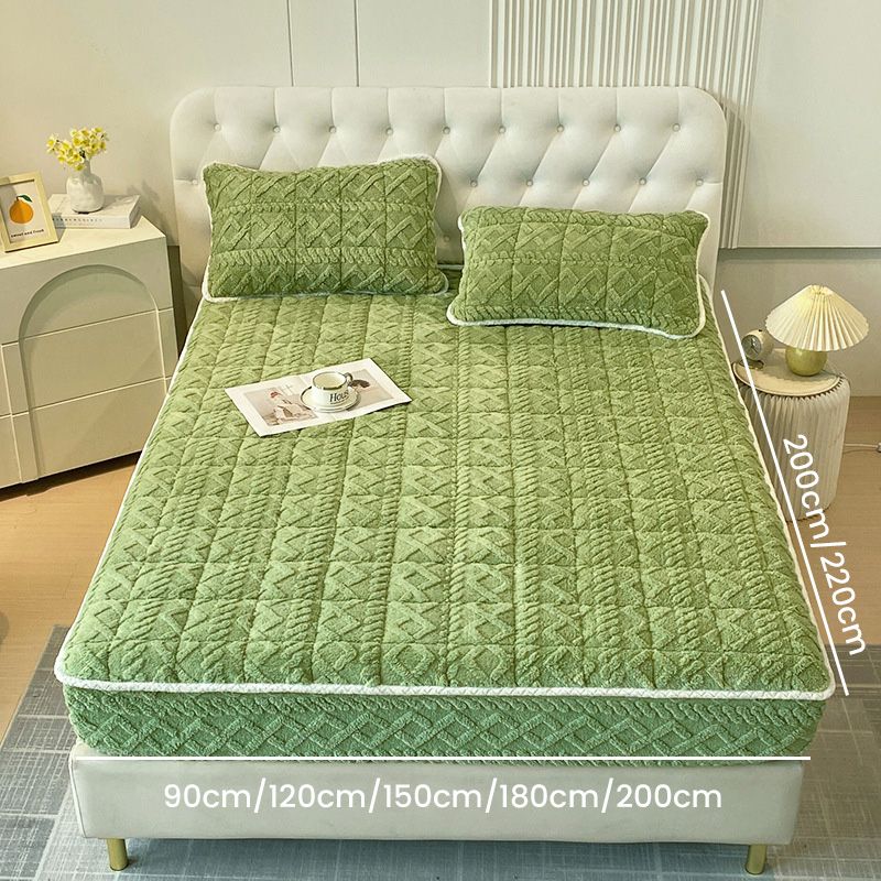 🛏️ 50% DE RÉDUCTION ! 🎁 Drap-Housse Chaud & Ajusté – Flanelle Épaisse, Poches Jusqu'à 40cm, Sommeil Réparateur ❄️🛌