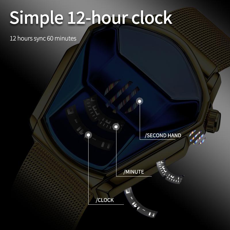 Montre de luxe pour homme Racing Sport Rhombus