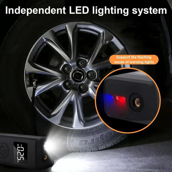 🎅Superbe cadeau de Noël🎁 Pompe à air pour pneus de voiture