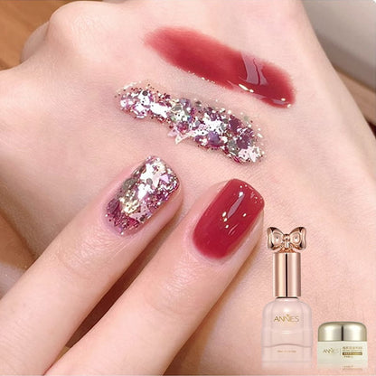 💄💅Ensemble de vernis à ongles bicolores à paillettes tendance💄💅