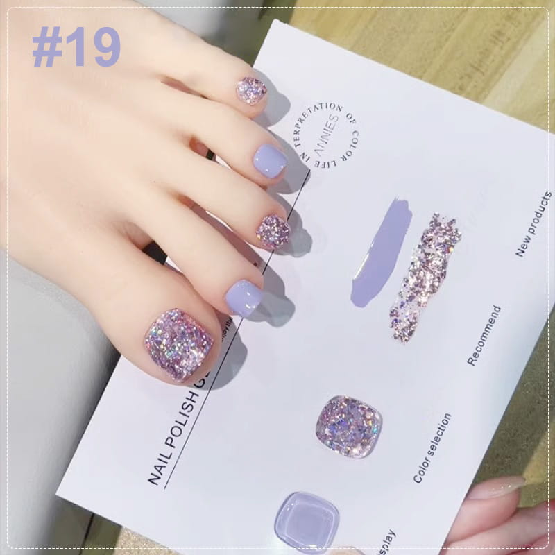💄💅Ensemble de vernis à ongles bicolores à paillettes tendance💄💅