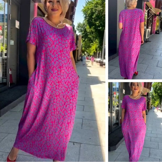 👗【M-3XL】Robe imprimée grande taille à la mode 2025(60 % de réduction)