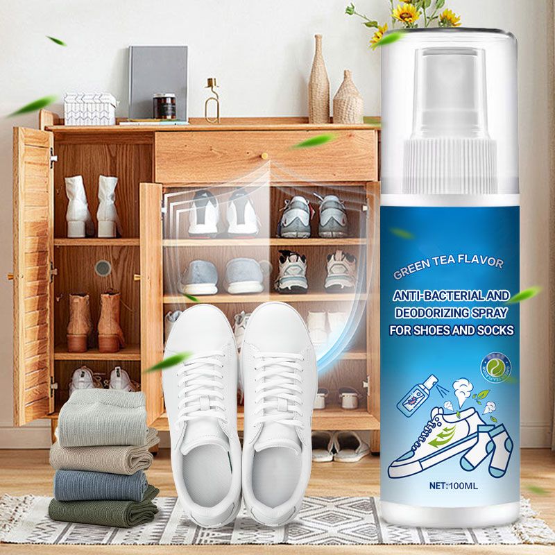 Spray antibactérien et désodorisant pour chaussures et chaussettes