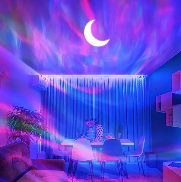 🌌 50% DE RÉDUCTION! ✨ Projecteur d'Aurores Boréales - Effets Lumineux 360° avec Télécommande pour une Ambiance Stellaire et Romantique à la Maison ✨🔮