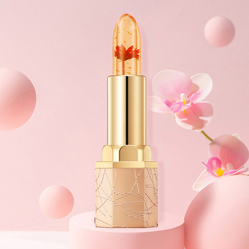👄Prix réduit pour une durée limitée🌟Rouge à lèvres thermostatique Crystal Flower qui change de couleur