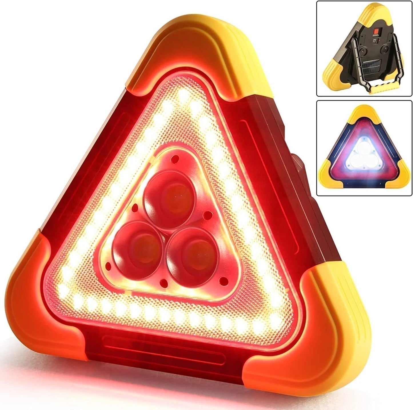 🚗Grande promotion - 60% de réduction🆘3-EN-1 Lampe de Signalisation d'Urgence Solaire Triangulaire pour le Bord de Route✨