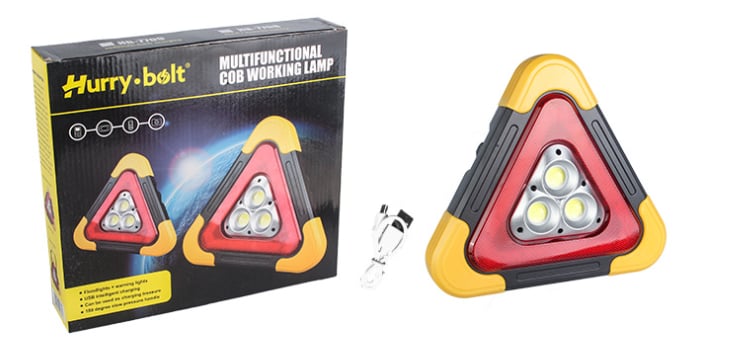 🚗Grande promotion - 60% de réduction🆘3-EN-1 Lampe de Signalisation d'Urgence Solaire Triangulaire pour le Bord de Route✨