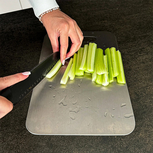 🔥2026 Kitchen Hot Sale 49% OFF🔥Antibacterial Stainless Steel Cutting Board