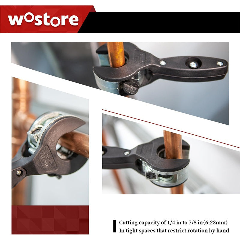 🔥 50% de réduction 🔥 Set de coupe-tubes à cliquet 3 pièces – Précision et facilité d'utilisation pour tous vos travaux de plomberie ! ⚙️📏