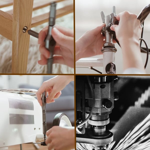 🔥Jeu de tournevis 24 en 1 DlY Tournevis magnétique compact et portable avec verrouillage