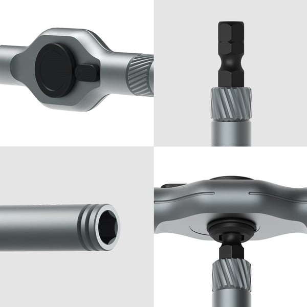 🔥Jeu de tournevis 24 en 1 DlY Tournevis magnétique compact et portable avec verrouillage