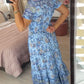 (💃Que dois-je porter demain ?) Robe longue à col en V, imprimée et confortable