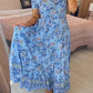 (💃Que dois-je porter demain ?) Robe longue à col en V, imprimée et confortable