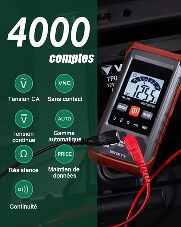 🔥Vente des 3 derniers jours-50 % de réduction🔥Multimètre digital