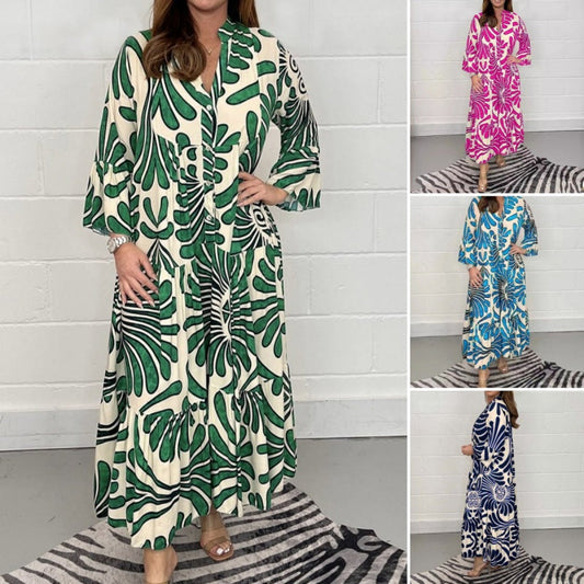 Robe ample imprimée décontractée pour femme