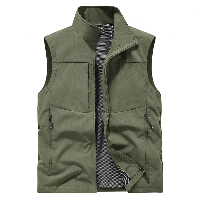Gilet Confortable Pour Hommes à Séchage Rapide avec Poches