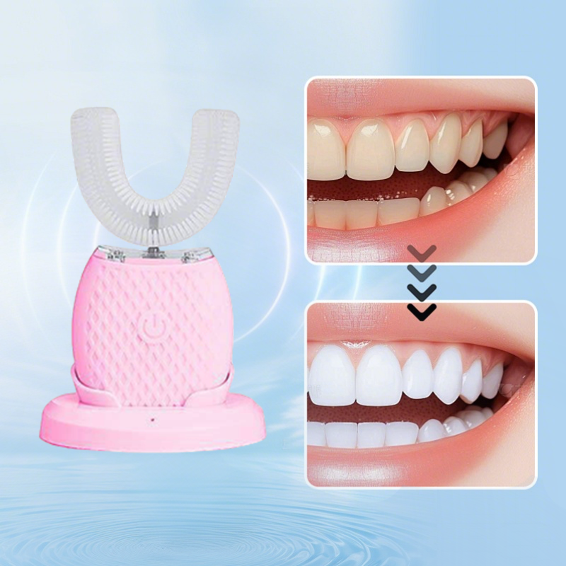 🦷Soins sécuritaires🪥Brosse à dents électrique Sonic 360° en forme de U pour(🔥55% de réduction)