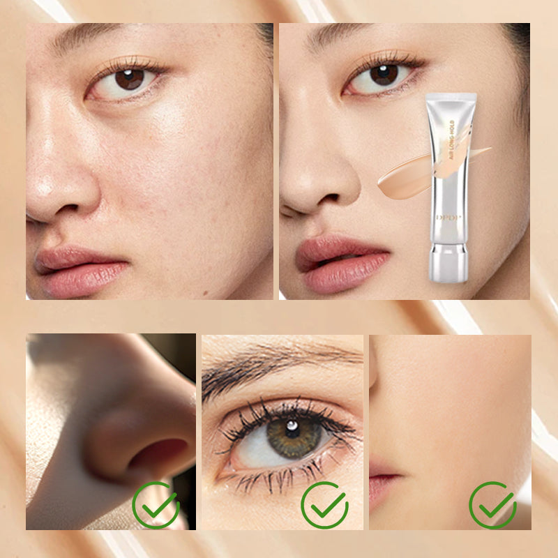 ✨Fond de teint durableCouverture naturelleMaquillage invisibleMélange légèrement les peaux sèches et grasses