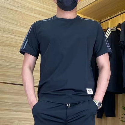 Hommes High Stretch Haut à manches courtes & Pantalon de jogging Set de 2 pièces