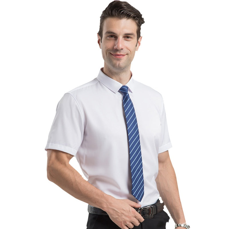 Chemise Habillée Extensible à Manches Courtes pour Hommes