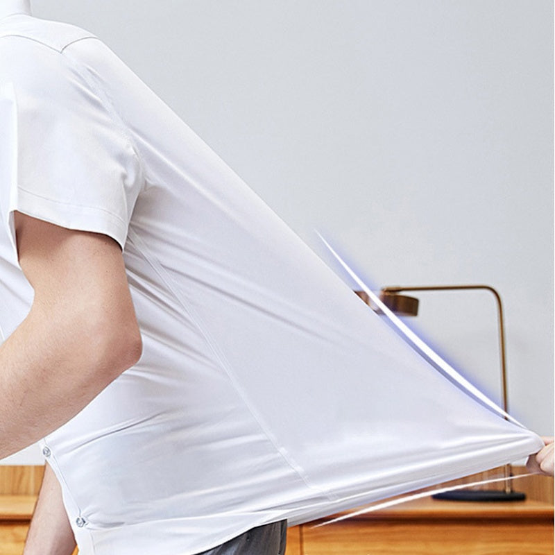 Chemise Habillée Extensible à Manches Courtes pour Hommes