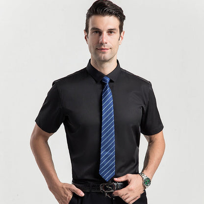 Chemise Habillée Extensible à Manches Courtes pour Hommes