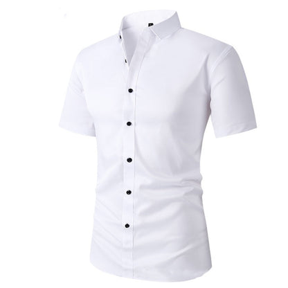 Chemise Habillée Extensible à Manches Courtes pour Hommes