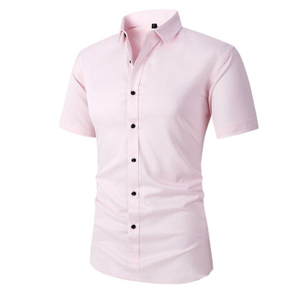 Chemise Habillée Extensible à Manches Courtes pour Hommes