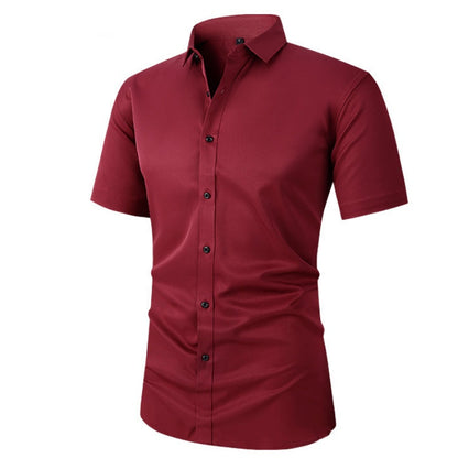 Chemise Habillée Extensible à Manches Courtes pour Hommes