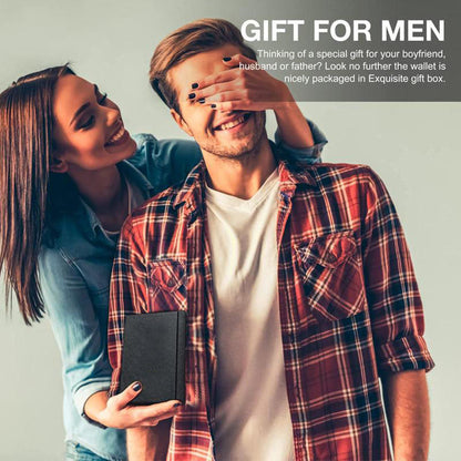 Portefeuille fin pour homme avec pince à billets