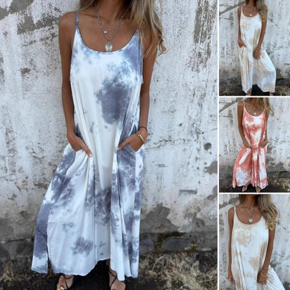 🎉🛍️Promotion chaude 50 % OFF🥻Femmes Tie Dye Dégradé Couleur Imprimé Spagh