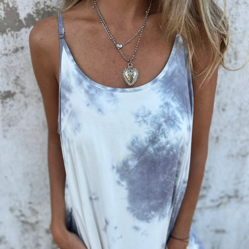 🎉🛍️Promotion chaude 50 % OFF🥻Femmes Tie Dye Dégradé Couleur Imprimé Spagh