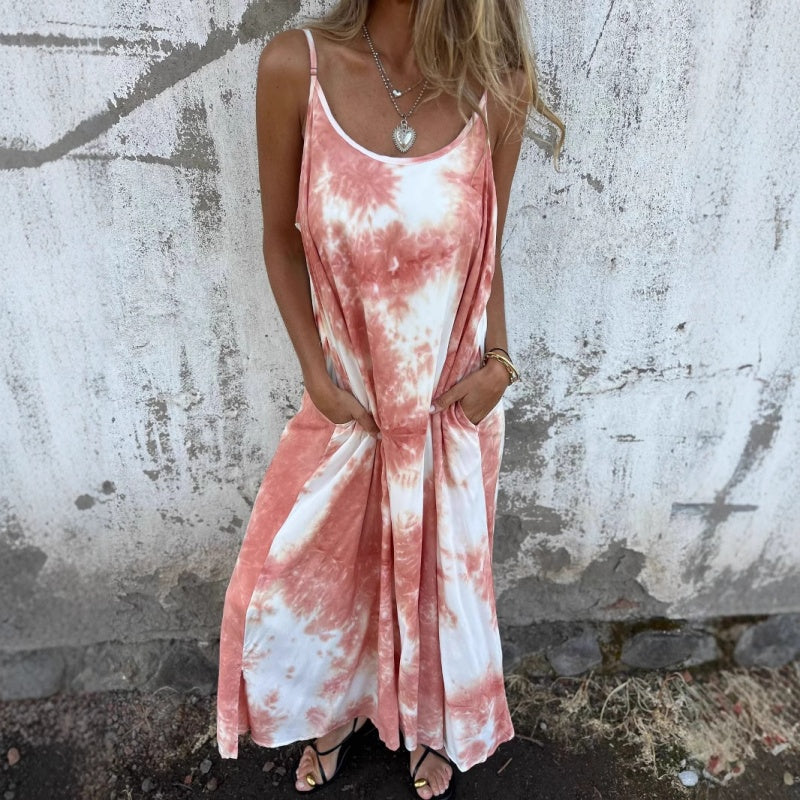🎉🛍️Promotion chaude 50 % OFF🥻Femmes Tie Dye Dégradé Couleur Imprimé Spagh