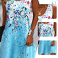 Robe d'Été Sans Manches à Motifs Floraux pour Femme