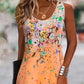 Robe d'Été Sans Manches à Motifs Floraux pour Femme