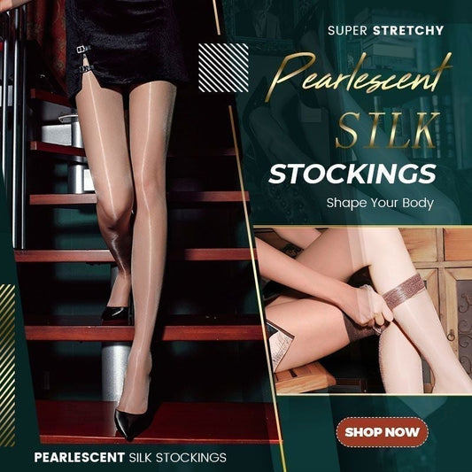 ✨Nouveaux arrivages - 30% de réduction✨Collant de soie nacrés