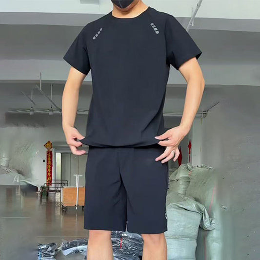 🔥Ensemble 2 pièces pour homme : t-shirt léger décontracté et short