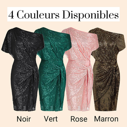 Robe de Soirée à Paillettes Brillantes pour Femmes