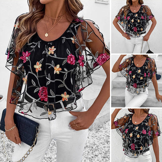 ⏳Offre à durée limitée ⏰🌸 Foulard en filet vintage