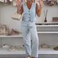 Ensemble Élégant pour Femme – Haut Sans Manches et Pantalon
