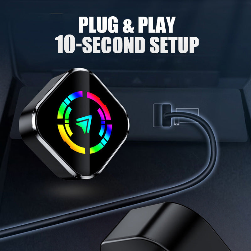 ⚡Adaptateur sans fil 2-en-1 pour iPhone et Android Car