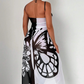 Cover-up de maillot de bain pour femme avec motif de papillons