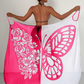 Cover-up de maillot de bain pour femme avec motif de papillons