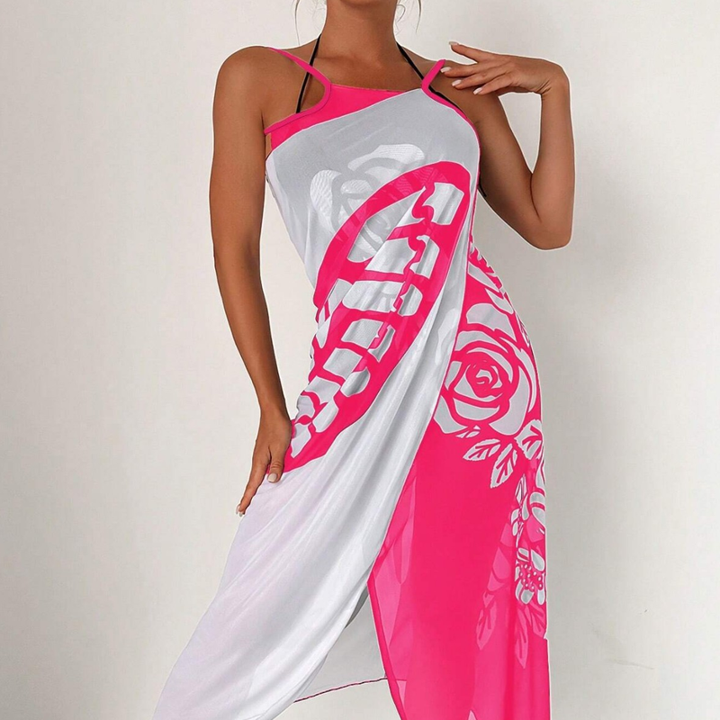 Cover-up de maillot de bain pour femme avec motif de papillons