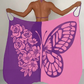 Cover-up de maillot de bain pour femme avec motif de papillons