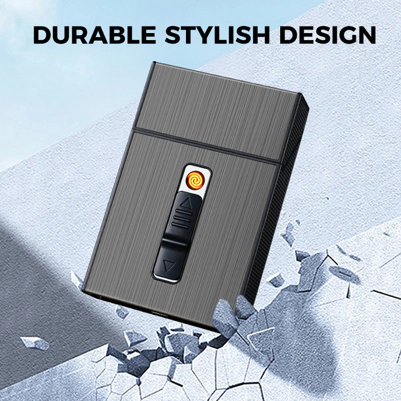 💥Best-seller🔥Étui + Briquet 2-en-1 – Toujours prêt, toujours classe