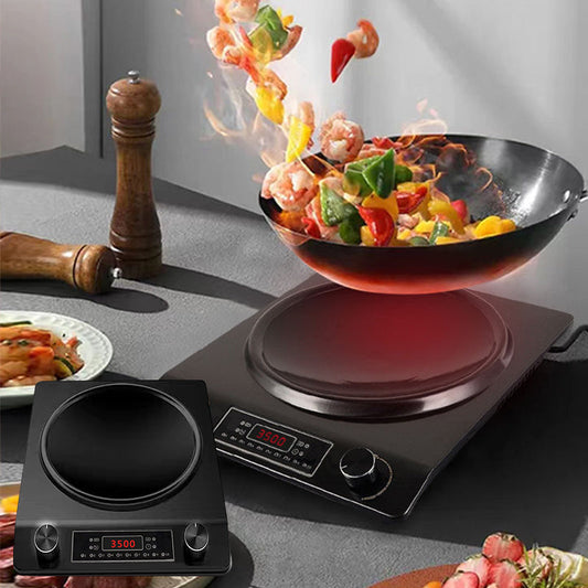 🔥🔥Table de cuisson à Induction Concave de 3500W avec 10 niveaux de température