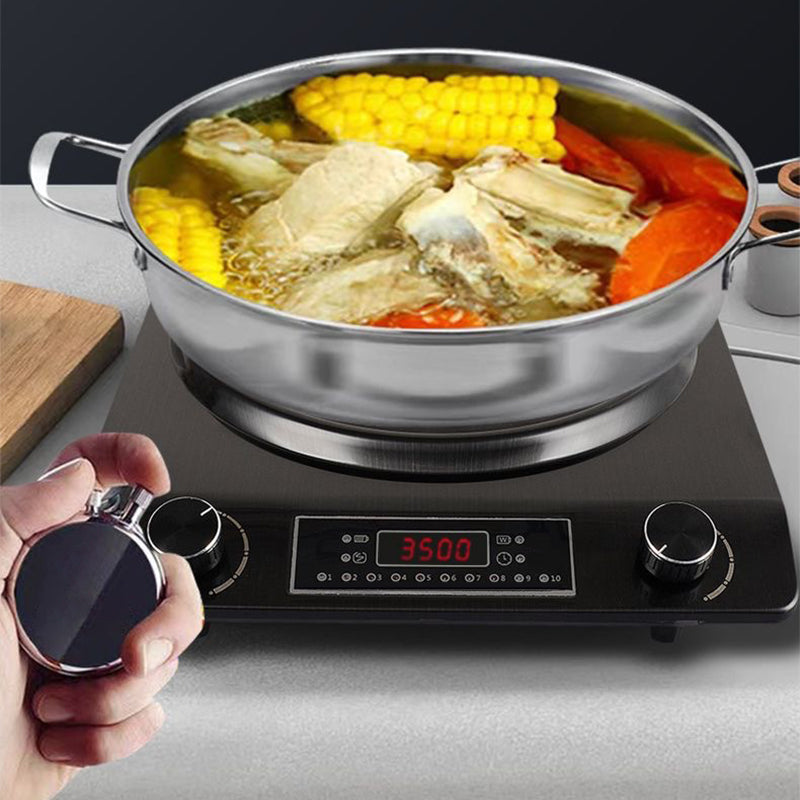🔥🔥Table de cuisson à Induction Concave de 3500W avec 10 niveaux de température
