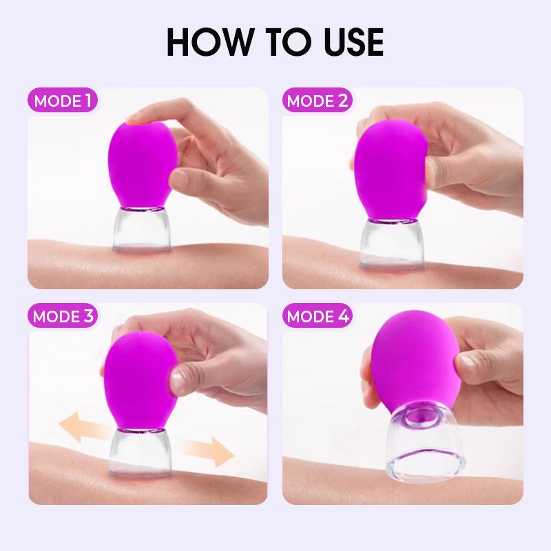 Ventouse de massage en verre